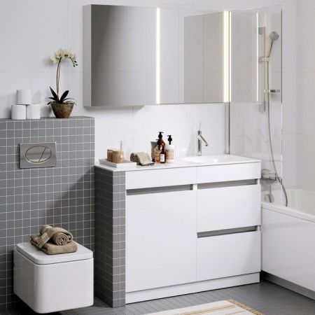 Тумба под раковину Aqwella Y FOR0105KL 50х50 напольная цвет белый