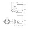 Держатель стакана Art&Max ANTIC CRYSTAL AM-E-2668SJ-Do
