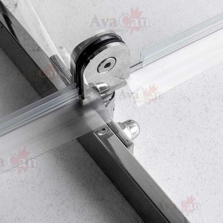 Душевой уголок AvaCan PC100 100х100 стекло прозрачное профиль хром без поддона