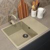 Кухонная мойка Uperwood ECON UPD-202 4010202105 65х50 цвет бежевый поверхность матовая