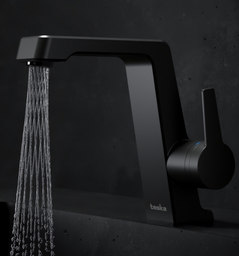 Смеситель Teska THETIS E5208 на раковину черный - фото 2