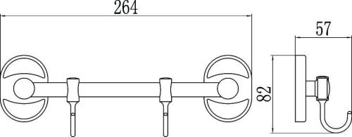 Крючок Savol S-008202 - фото 2