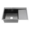 Кухонная мойка Fmark FSC7550Q-L 75х50 цвет серый поверхность матовая