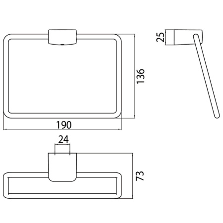 Полотенцедержатель Emco Trend 0255 001 00