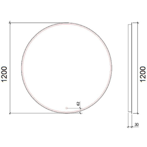 Зеркало в ванную Boheme 545-120 120х120 - фото 4