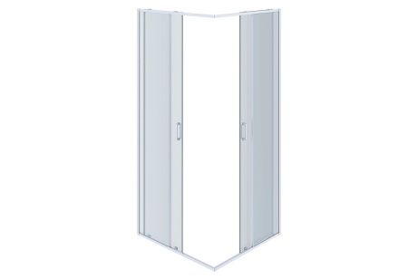 Душевой уголок Aquatek АРИЯ AQ ARI KV 10020CH 100х100 стекло прозрачное профиль хром без поддона