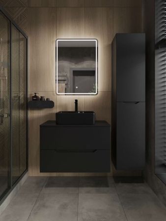 Тумба с раковиной Orange Line Li-80TubMDF+B01-475MB 80х50