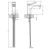 Смеситель Gessi Rilievo 59004#031 на раковину хром