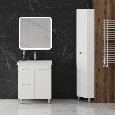 Шкаф-пенал Onika Айленд 403082 40х190 напольный цвет белый