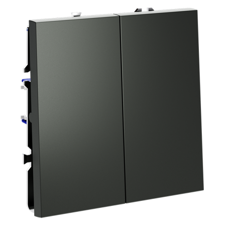 Выключатель двухклавишный VOLTUM S70 VLS020106