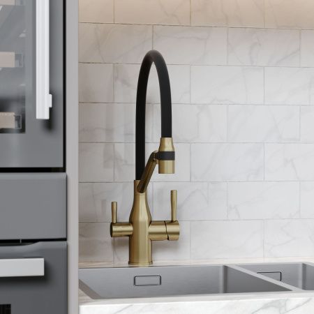 Смеситель для кухни Sancos Orta SC4008BG на мойку золото