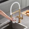 Смеситель для кухни Rose R458G на мойку золото