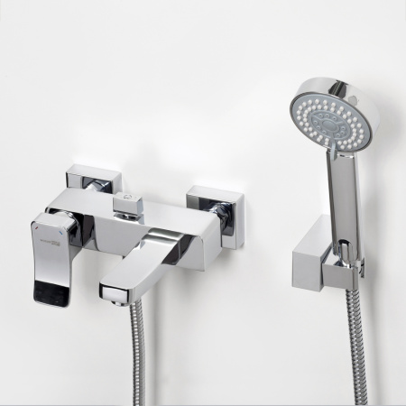 Смеситель для ванны и душа WasserKRAFT Aller 1060 1061 настенный хром