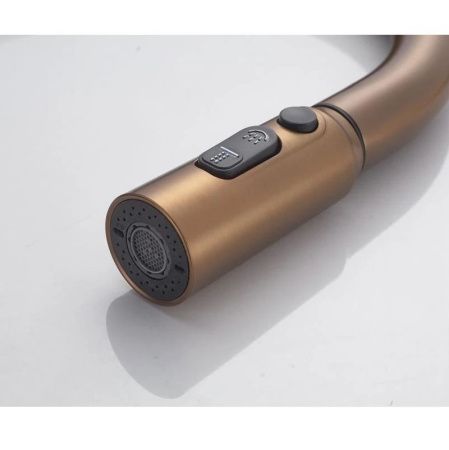 Смеситель для кухни Knotlor KN-100/RB на мойку бронза