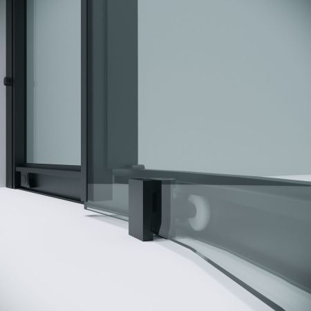 Душевой уголок Grossman Cosmo 301.K33.02.8080.21.00 80х80 стекло прозрачное профиль черный без поддона