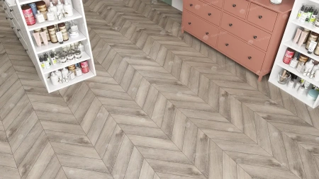 SPC ламинат Alpine Floor Chervon Alpine ECO 18-8 MC Дуб Исида Chevron толщина 0.5 см 43 класс 600х127