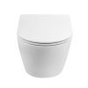 Унитаз подвесной Art&Max Sanremo AM026CHR/SC белый с сиденьем микролифт каскадный смыв