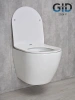 Унитаз подвесной Gid Convexo 61107Y белый с сиденьем микролифт безободковый смыв торнадо