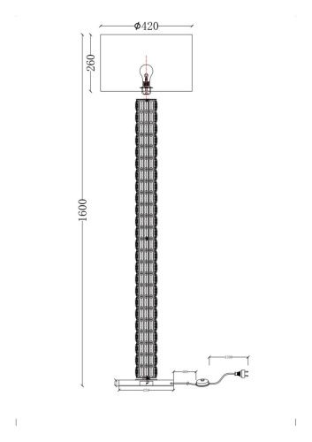 Светильник напольный Maytoni Talento DIA008FL-01CH - фото 5