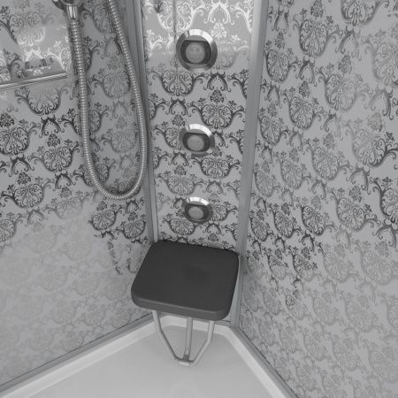 Душевая кабина Niagara Luxe 7715W 90х90 четверть круга с крышей ориентация универсальная