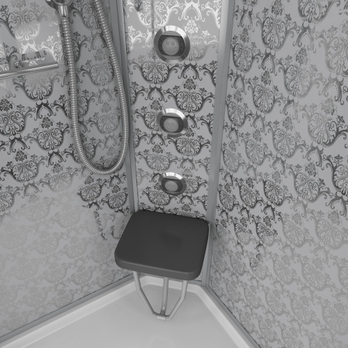 Душевая кабина Niagara Luxe 7715W 90х90 четверть круга с крышей - фото 4