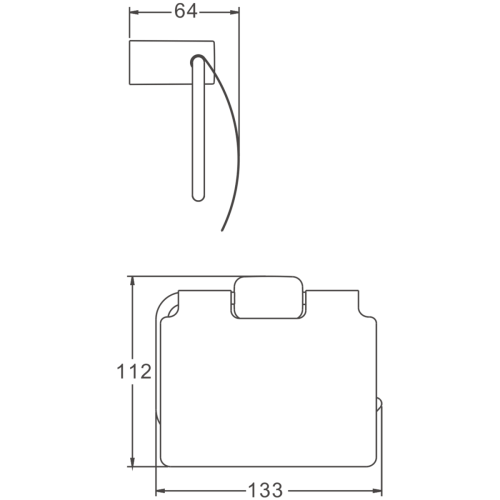 Бумагодержатель BELZ B90903 - фото 2