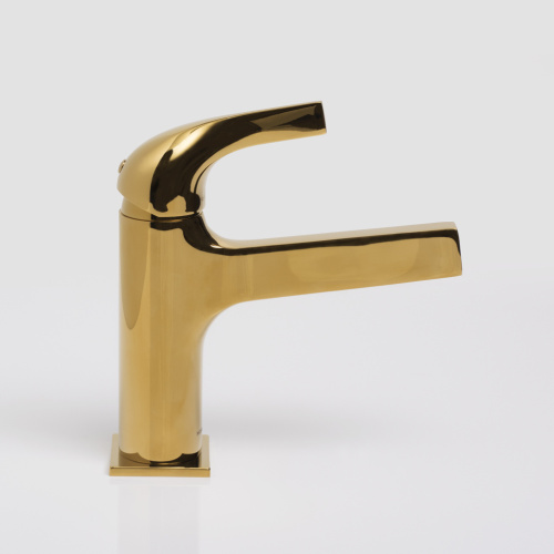 Смеситель WasserKRAFT Sauer 7100 7103 на раковину золото - фото 3