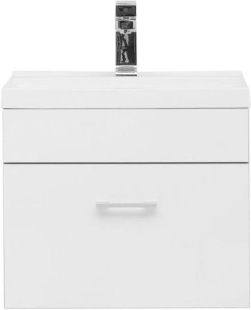 Тумба с раковиной Aquanet Верона 00287665 50х40 подвесная цвет белый