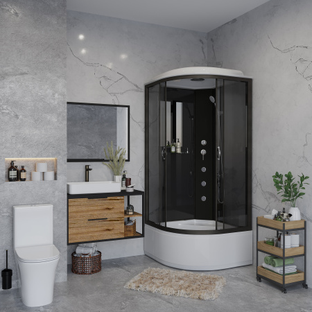 Душевая кабина Niagara Classic 65081434G 90х90 четверть круга с крышей ориентация универсальная