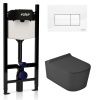 Комплект унитаз с инсталляцией и клавишей смыва Valsir KIT VSWG 5486NEMT Slim P1