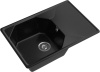 Кухонная мойка Granfest Unique U-740L черный 74х50 цвет черный поверхность матовая