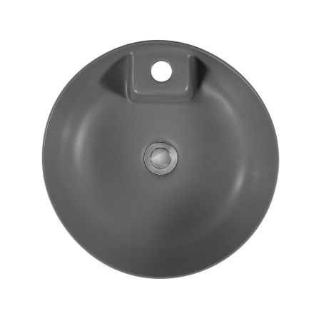 Раковина из сантехнического фарфора Aquatek ЕВРОПА AQ5212-MG 40х40 накладная цвет серый 1 отверстие под смеситель