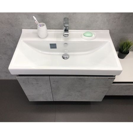 Тумба с раковиной Comforty Осло 00-00000836CF 80х50 подвесная цвет серый