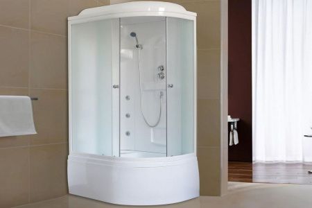 Душевая кабина Royal Bath ВК RB8120BK2-M-L 120х80 асимметричная с крышей ориентация левая