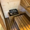 Сауна Gruppo Treesse AURA SA1815DX01AVL 180х150х216 с подсветкой дверь стекло/дерево левосторонняя