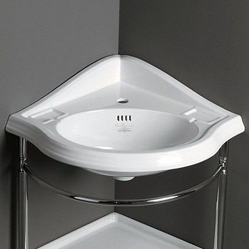 Раковина из сантехнического фаянса Simas Arcade AR884bi*1 60х50 подвесная цвет белый 1 отверстие под смеситель