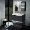 Комплект мебели: тумба + раковина + шкаф-зеркало Cerutti SPA MAIELLA 100 100х50 подвесной цвет серый