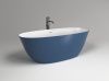 Ванна из искусственного камня Plumberia Selection Veloma VELOMA 160BD 160х70 отдельностоящая овальная с ножками
