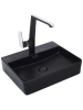 Раковина из сантехнического фаянса WeltWasser WW SK 10000004505 40 см накладная цвет черный 1 отверстие под смеситель