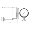 Косметическое зеркало Hansgrohe Logis 73561000