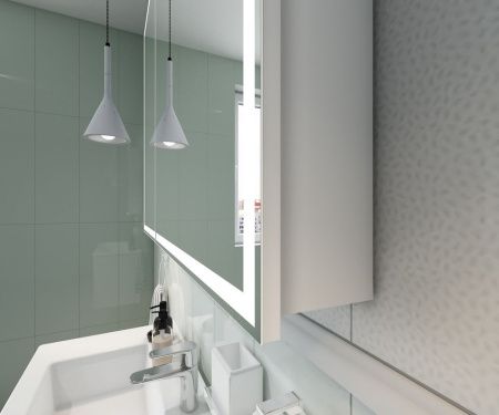 Зеркало-шкаф Continent Allure МВК045 80х80 подвесной цвет белый