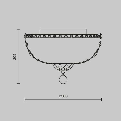 Светильник потолочный Maytoni Basfor DIA100-CL-03-G - фото 4