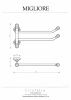 Полотенцедержатель Migliore Cristalia 16780