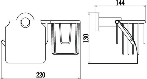 Бумагодержатель Savol S-L08751 - фото 2