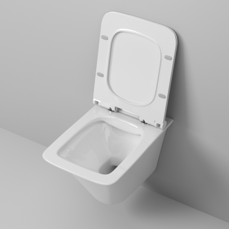 Унитаз подвесной Grossman Санфаянс GR-4413S белый глянцевый с сиденьем микролифт безободковый каскадный смыв