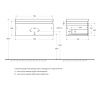 Тумба под раковину Cezares SLIDER SLIDER-800-1C-SO-RT-P 80х50 подвесная цвет коричневый