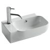 Раковина из сантехнического фарфора Ceramica Nova ELEMENT CN6074R 40х20 подвесная цвет белый 1 отверстие под смеситель