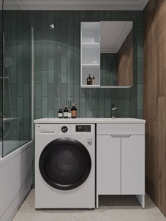 Тумба с раковиной Orange Sistema STD-110TUW+RAR 110х50 напольная цвет белый