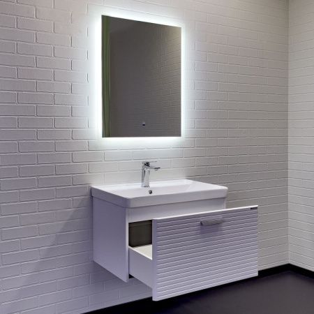 Тумба с раковиной Comforty Танжер 00-00019565CF 70х50 подвесная цвет белый