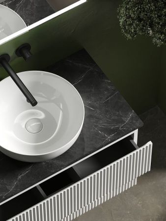 Тумба под раковину Sancos SNOB R SNR80W 80х40 подвесная цвет белый